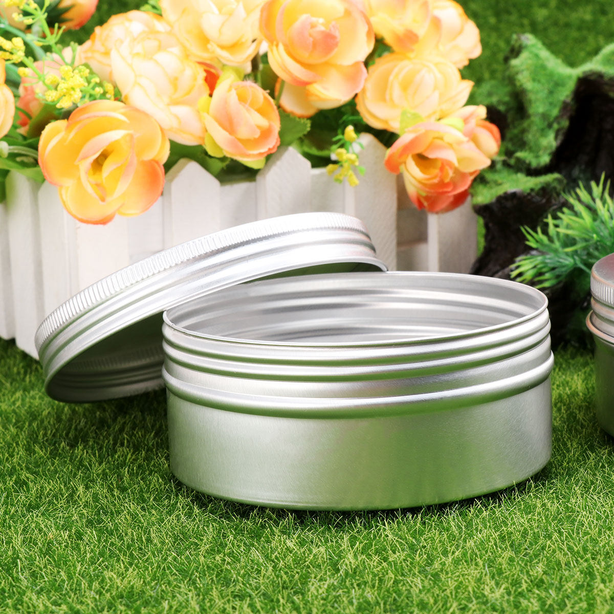 Tin Container Lid - 10 sztuk – aluminiowe pojemniki z