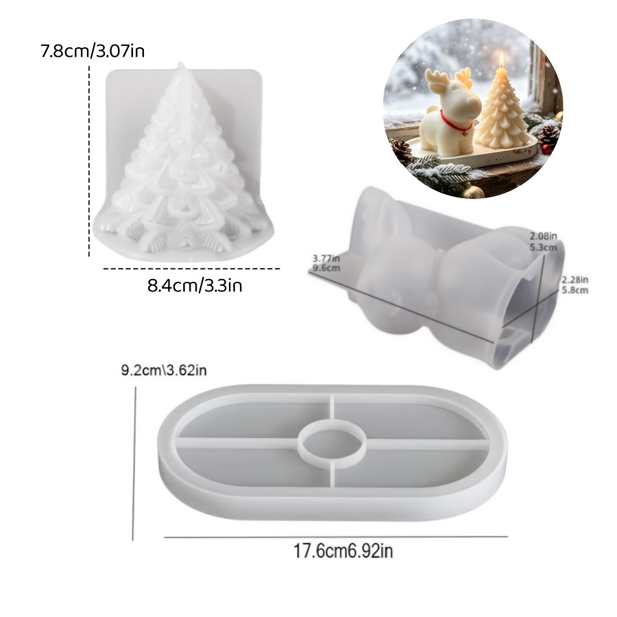 Zestaw 3 silikonowych form do  – Candle Making Kits recenzja i cena